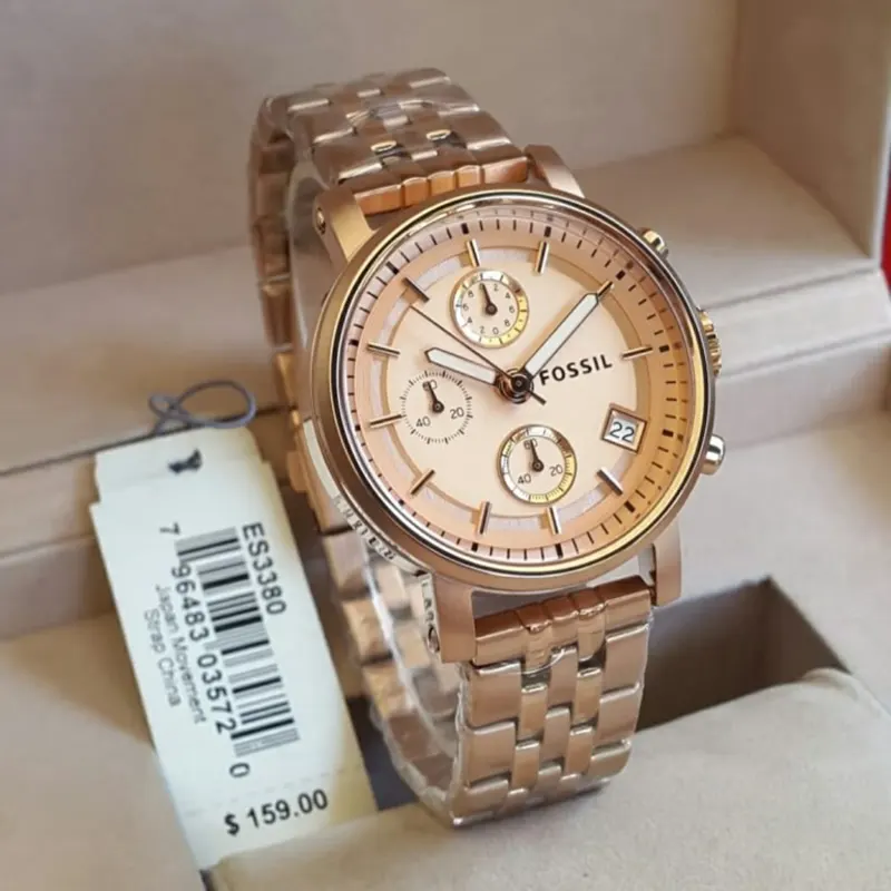 Fossil es3380 rose gold best sale